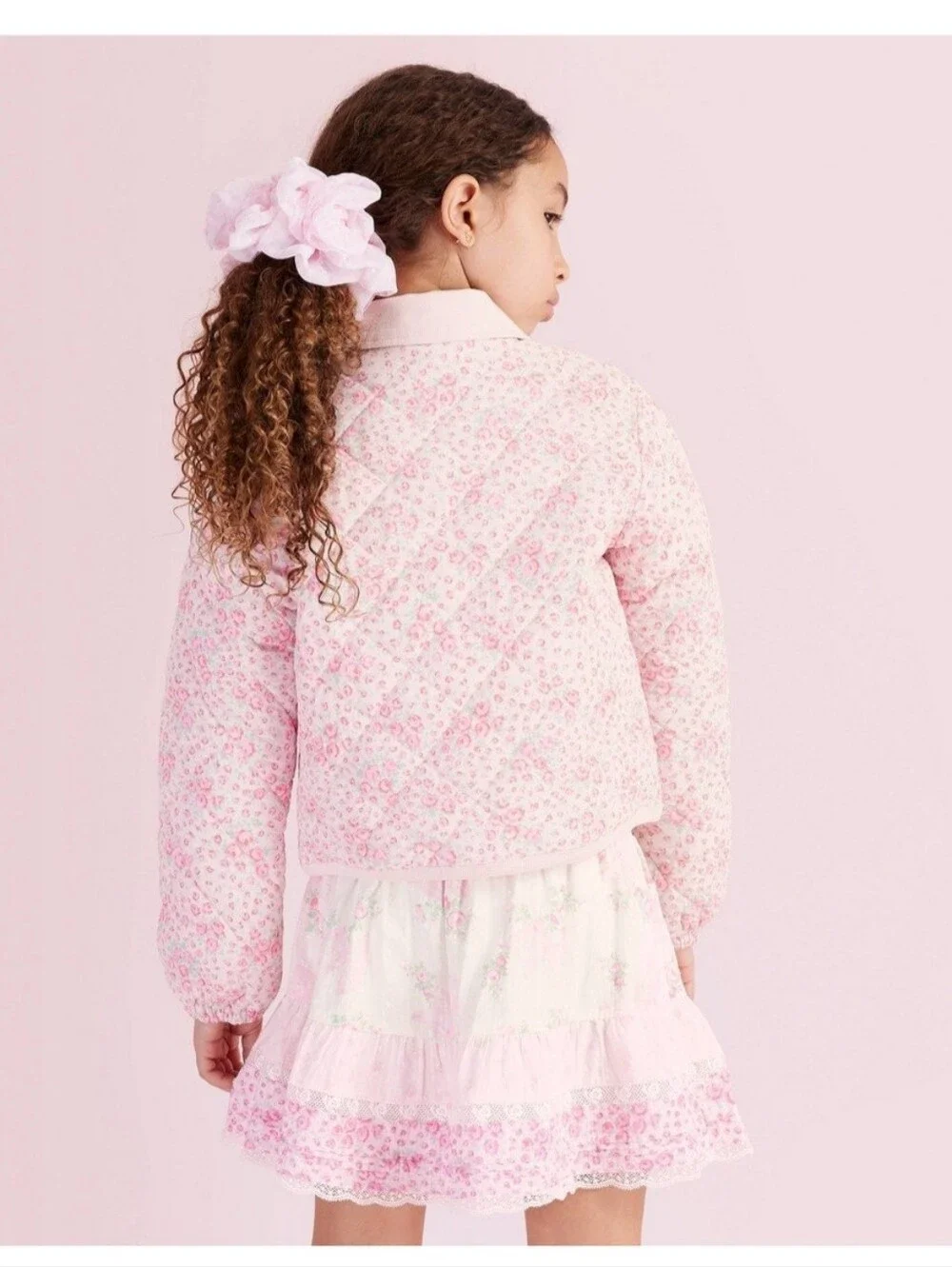 NWT LoveShackFancy x Target Charlotte Roseheart Quilted Barn Jacket - Pink- M